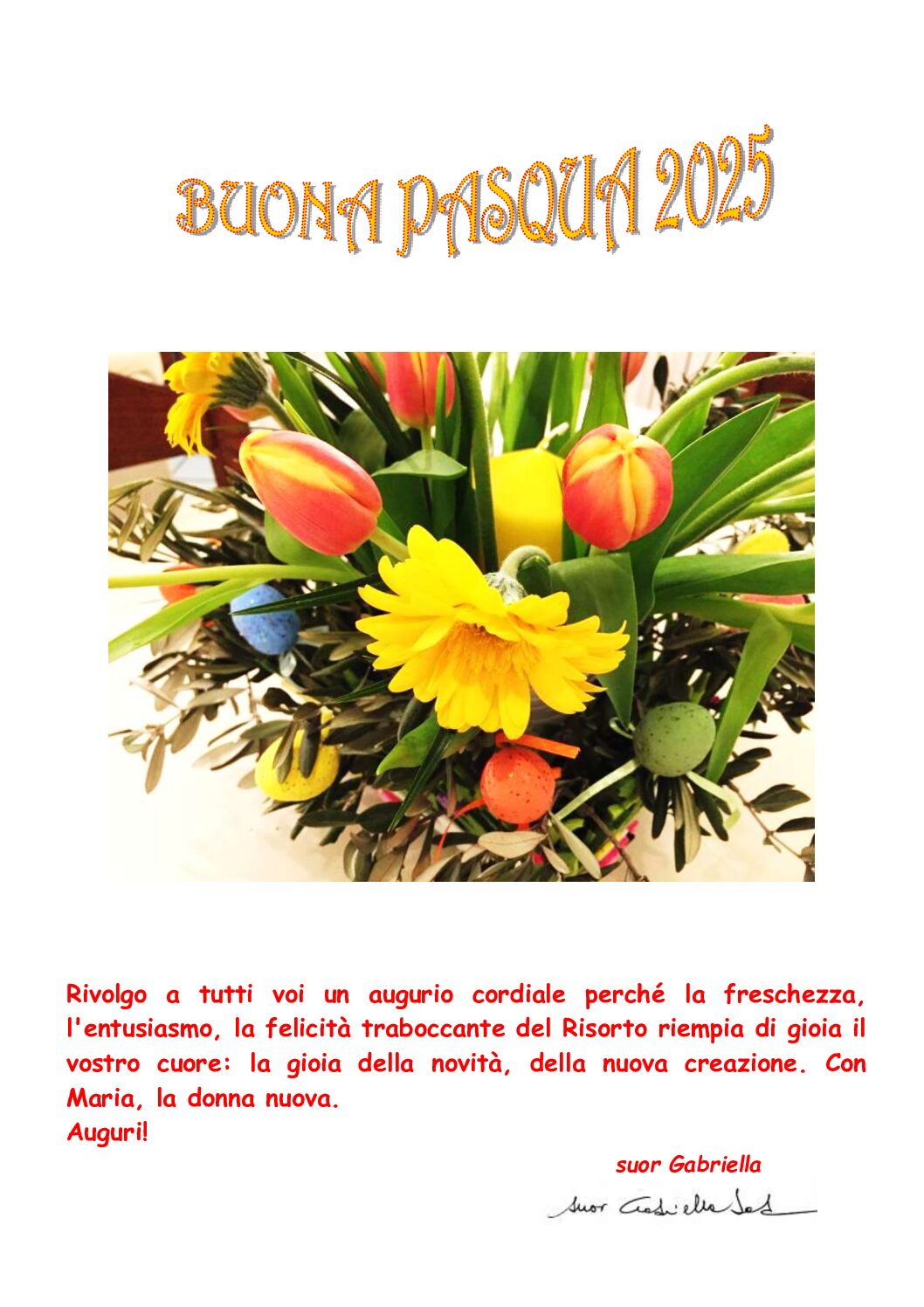 Auguri Santa Pasqua